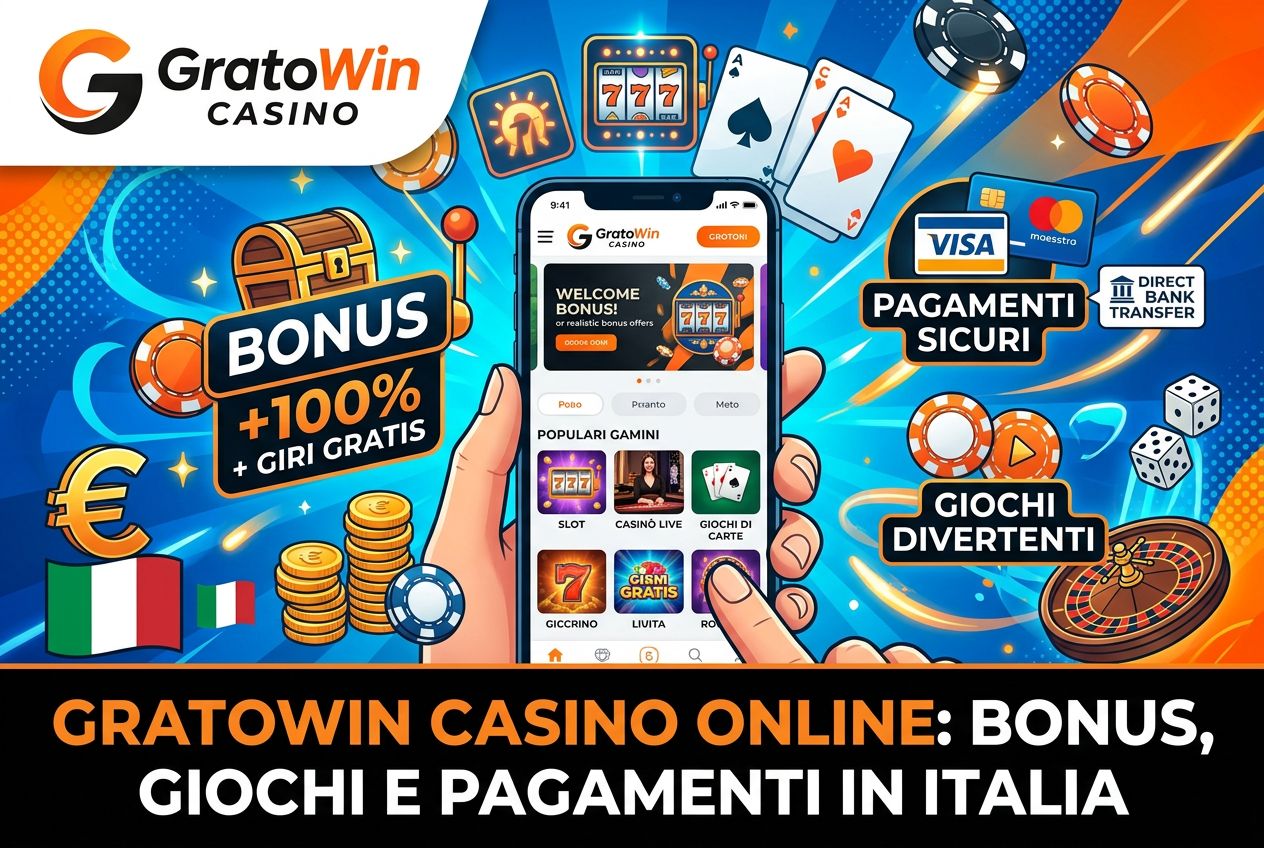 Gratowin Casino Online | Bonus, giochi e pagamenti in Italia